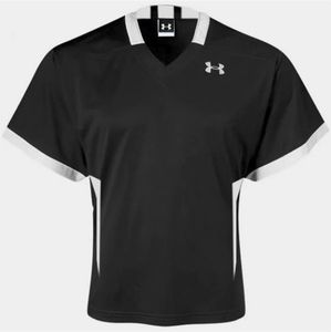 New Under Armour Men's Short Sleeve V-Neck Lacrosse Jersey Size XL